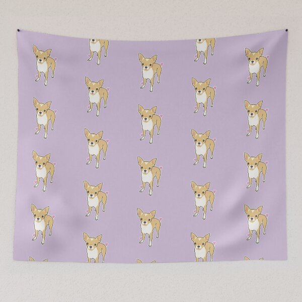 Item preview, Cream and white short hair chihuahua designed and sold by NiceButton.