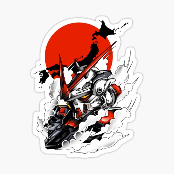 ASTRAY RED FRAME BUST F-12 Sticker