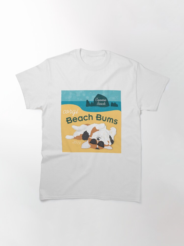 Alternate view of 2019 Corgi Beach Bums - Tri Color Classic T-Shirt