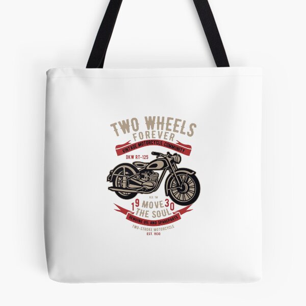 Item preview, Two Wheels Forever - Vintage Motorcycle designed and sold by Ding-One.
