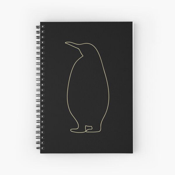Pinguin Silhouette Spiralblock