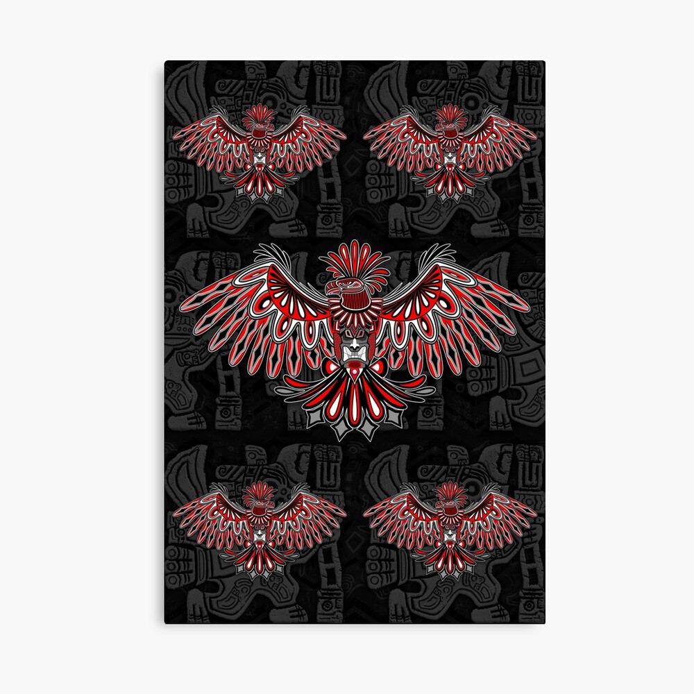 Eagle tattoo in Haida tribal design with mask and birds – Tribal Polynesian  tattoo designs