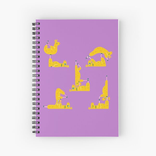 Yoga Llamas Spiral Notebook
