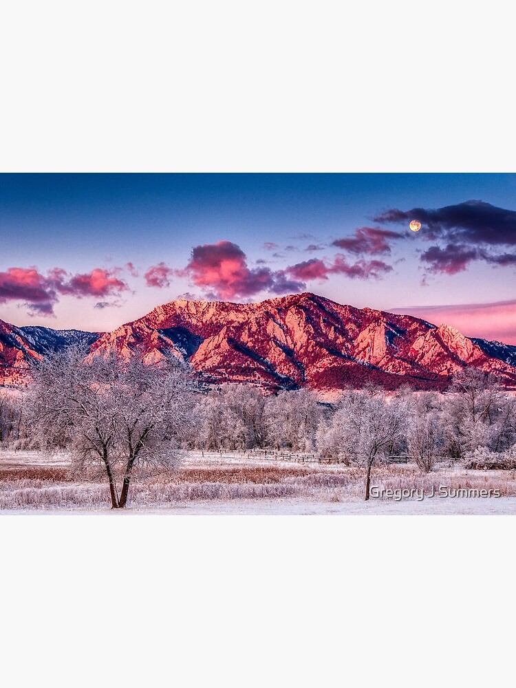 Full Moonset Over The Foothills by nikongreg