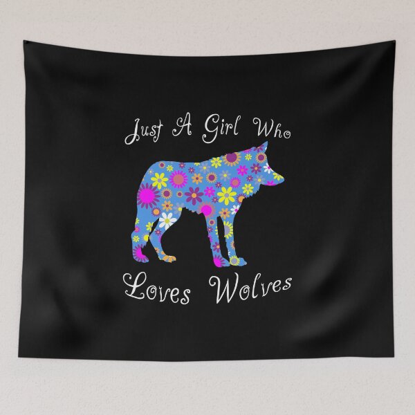 Item preview, Just A Girl Who Loves Wolves designed and sold by cartba.
