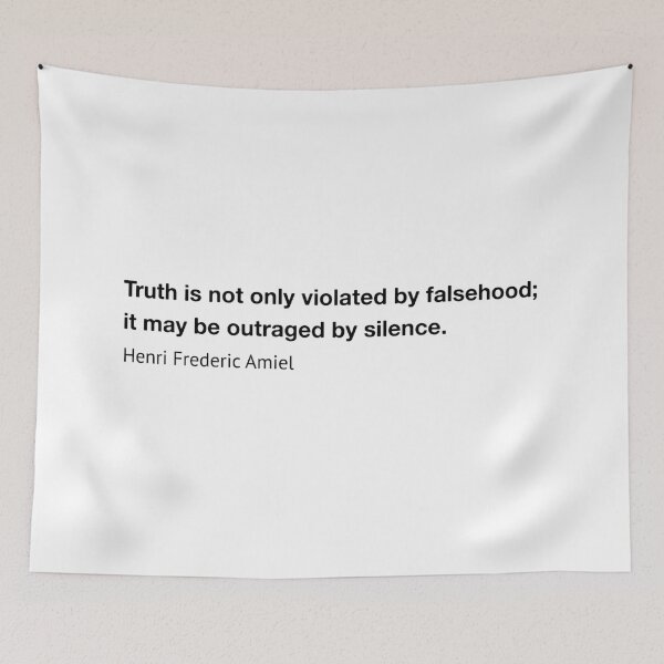 Item preview, Henri Frederic Amiel outraged by silence designed and sold by topower.