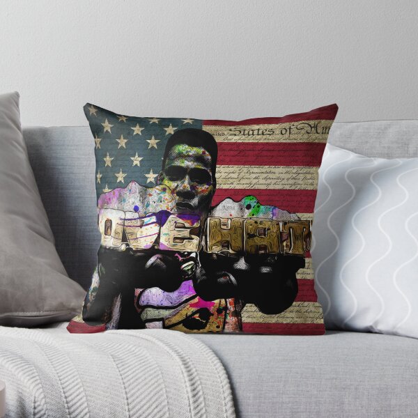 ODE TO Radio Raheem Throw Pillow