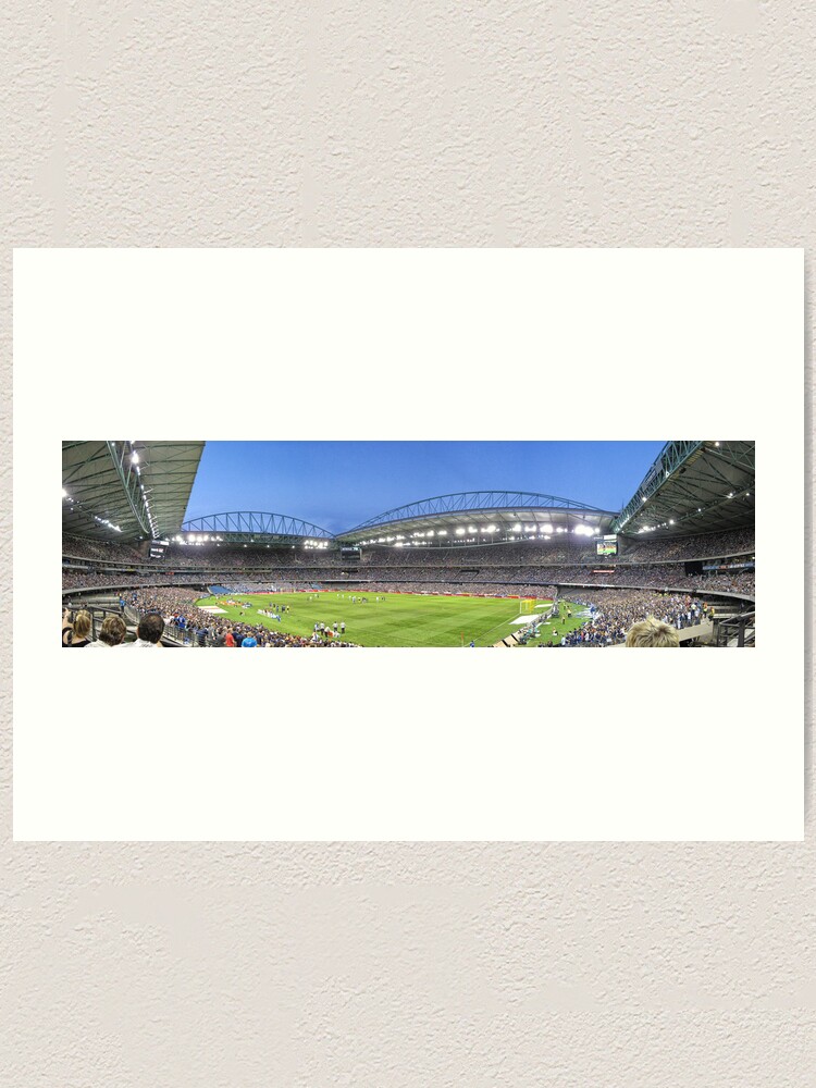 Alternate view of Etihad Stadium Melbourne Australia Art Print