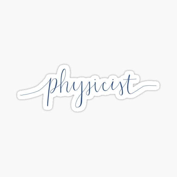 Physicist Script Sticker
