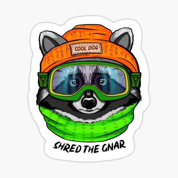 Shred the gnar Sticker