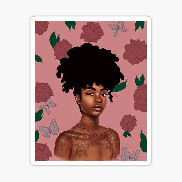 Flowers and butterflies  Sticker
