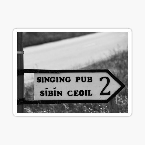 Craic agus Ceol in Donegal bw Sticker