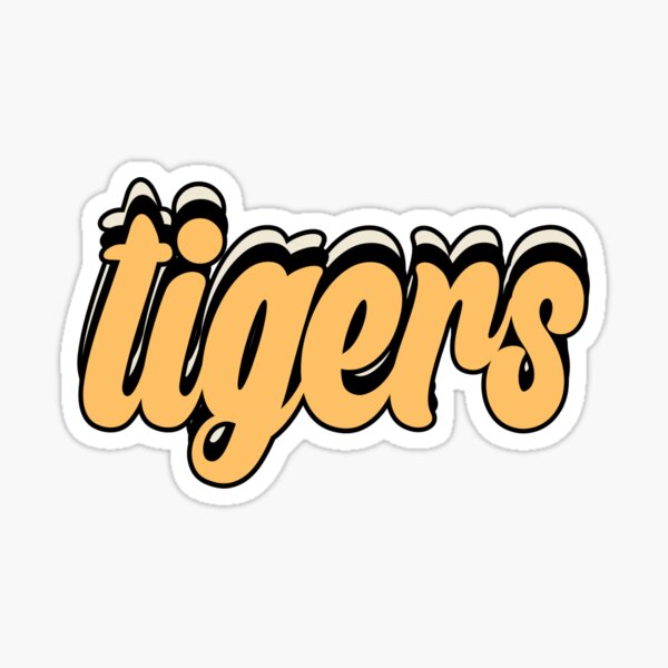 Tigers Retro Sticker