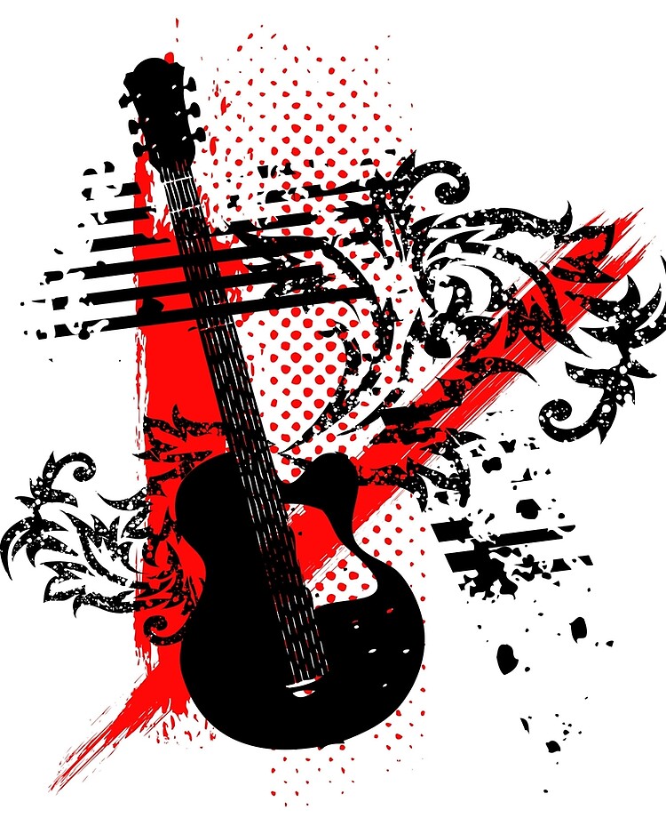 More Like Tribal Guitar 3 By Blakewise  Tattoos Guitar  Free Transparent  PNG Clipart Images Download