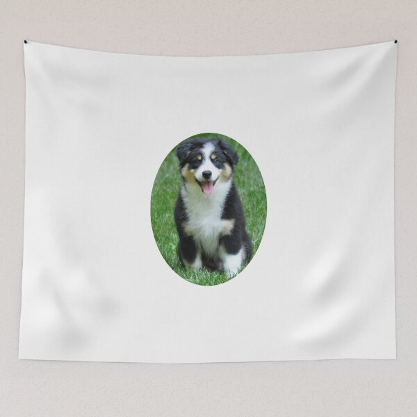 Item preview, Black Tri Australian Shepherd Puppy designed and sold by Pam069.