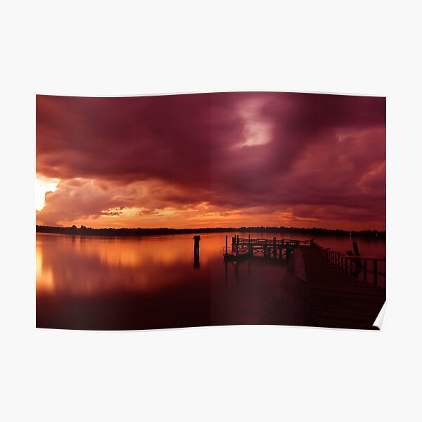 Sunset on the Potomac River Poster