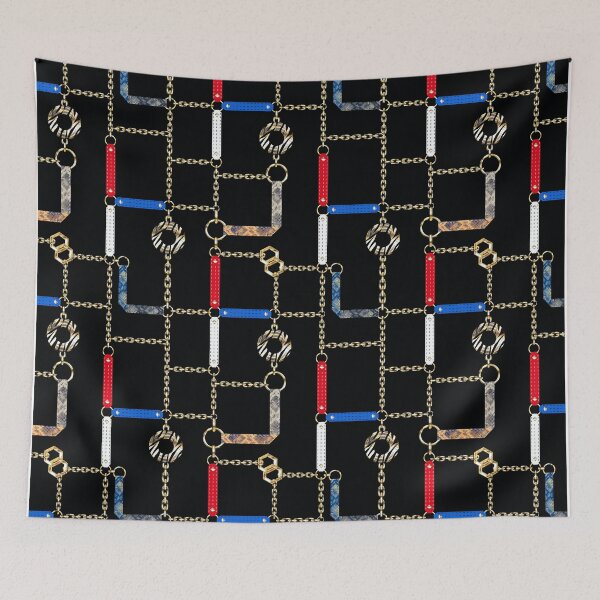 Item preview, Gold chains, straps on black. designed and sold by marinaklykva.