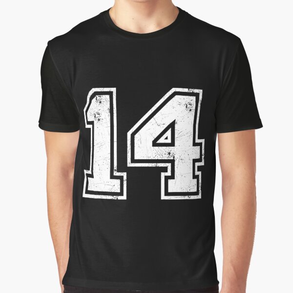  Official Team League #14 Jersey Number 14 Sports Jersey Long  Sleeve T-Shirt : Clothing, Shoes & Jewelry