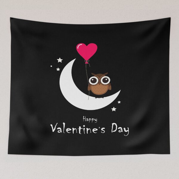 Item preview, 2k19 Day Funny T Shirt Valentine Owl Love Tee Ladies designed and sold by Burhan J Tees LTD.