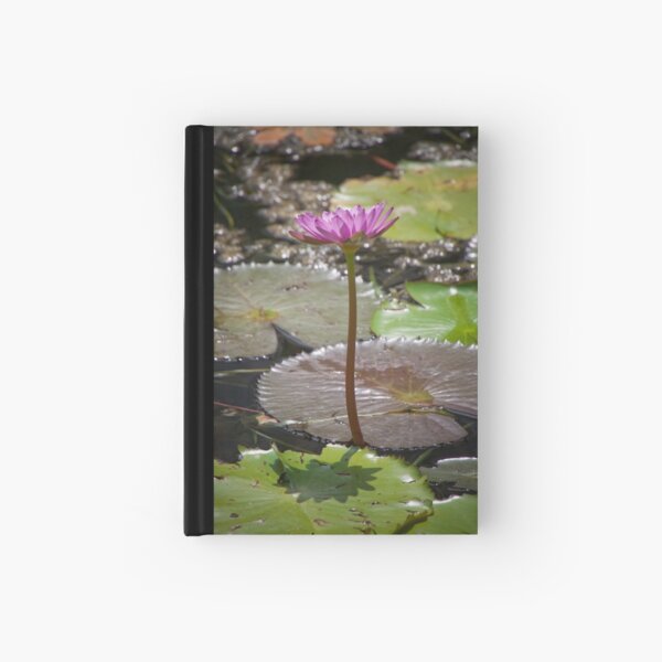 Water Lilly Hardcover Journal