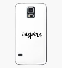 Handgezeichnete Kalligraphie minimal inspirieren Hülle & Klebefolie für Samsung Galaxy