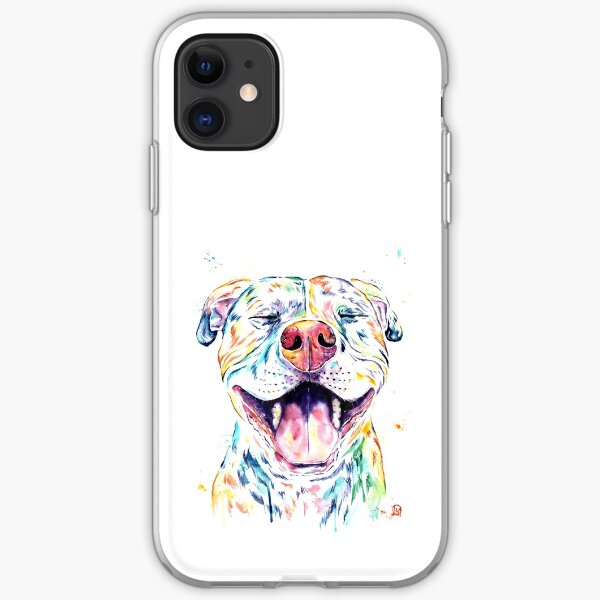 Tango The Smiling Pit Bull iPhone Soft Case