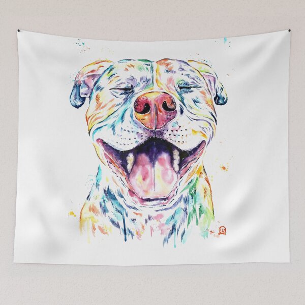 Item preview, Tango The Smiling Pit Bull designed and sold by Lisa Whitehouse.