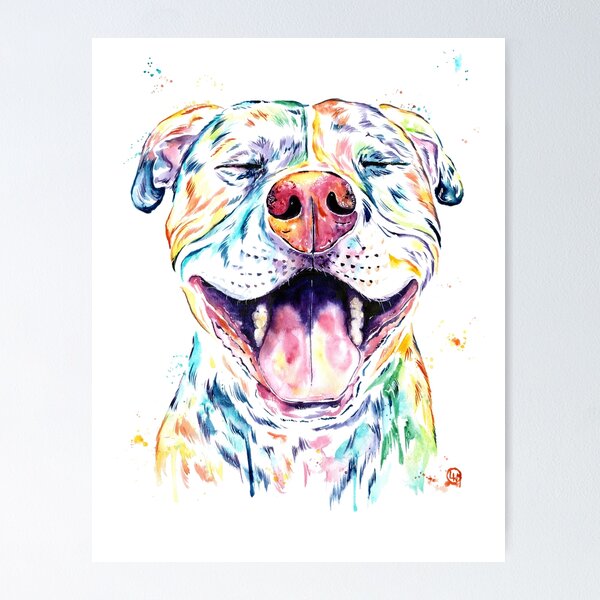 Item preview, Tango The Smiling Pit Bull designed and sold by Lisa Whitehouse.