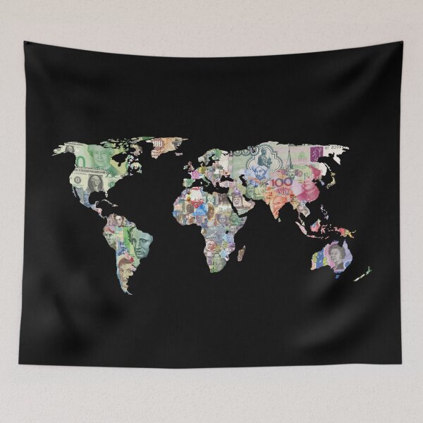 Item preview, money world map designed and sold by tony4urban.