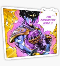 Star Platinum's the world Sticker