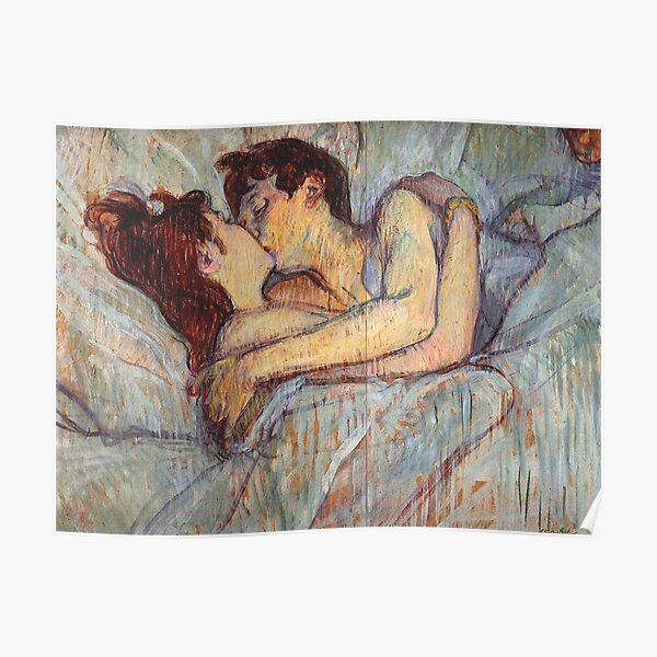 In Bed The Kiss Henri De Toulouse Lautrec Poster