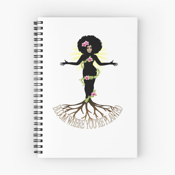 Item preview, Natural Hair T-Shirt for Black Women Bloom Where Planted designed and sold by rieriecoils1.