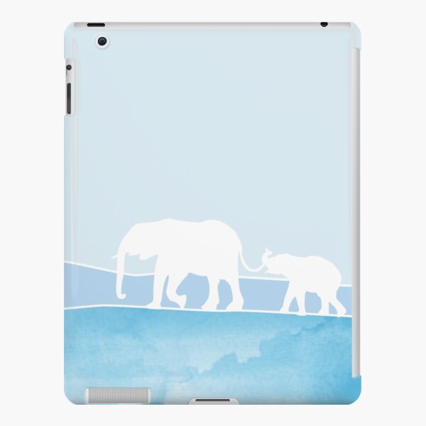 Elephant mother and baby. Perfect illustrationon a gift for a babyshower, boy or girl iPad Snap Case