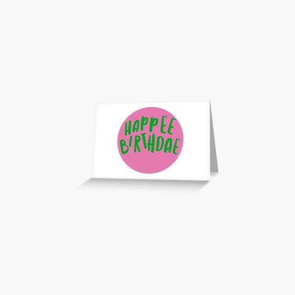 Item preview, Happee birthdae, pink and green designed and sold by Livelifeloveart.