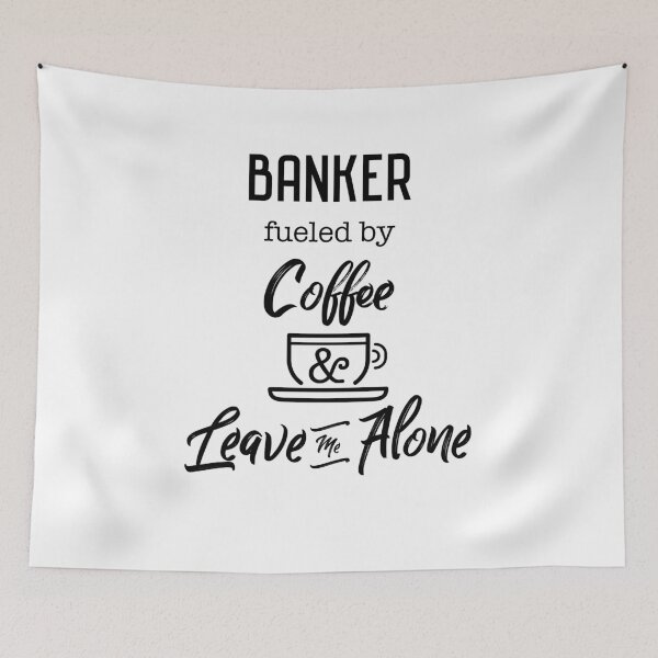 Item preview, Funny Banker Fueled By coffee and Leave Me Alone, Gift Idea, Sarcastic Gag Gift, Funny, Dad Gift, Mom BFF, Professional designed and sold by frankiewillie.