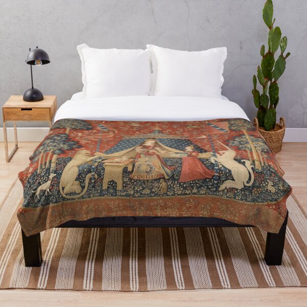 The Lady With A Unicorn Throw Blanket