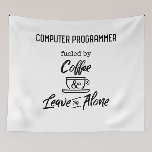Item preview, Funny Computer Programmer Fueled By coffee and Leave Me Alone, Gift Idea, Sarcastic Gag Gift, Funny, Dad Gift, Mom BFF, Professional designed and sold by frankiewillie.