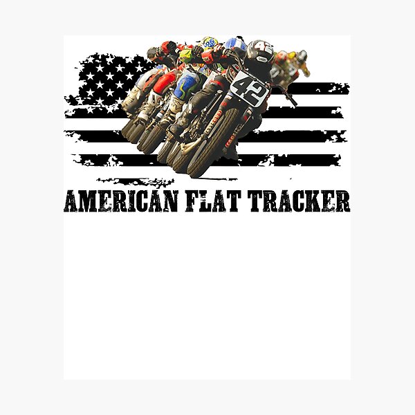 Item preview, American Flat Tracker Clothing American Flat Track Wear American Flat Track Tee Shirts American Flat Track Clothing American Flat Track Apparel designed and sold by equilibria.