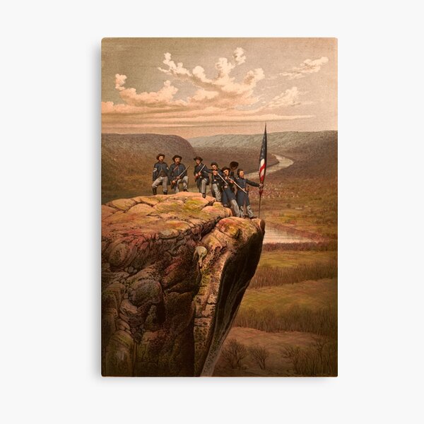 Union soldiers at Point Lookout, Tennessee Canvas Print