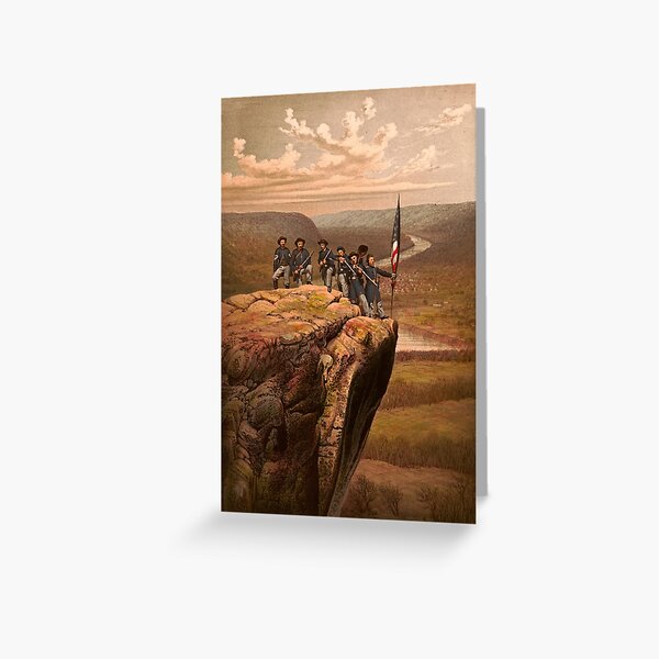 Union soldiers at Point Lookout, Tennessee Greeting Card