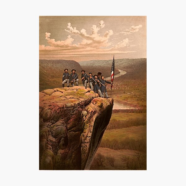 Union soldiers at Point Lookout, Tennessee Photographic Print