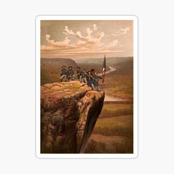 Union soldiers at Point Lookout, Tennessee Sticker