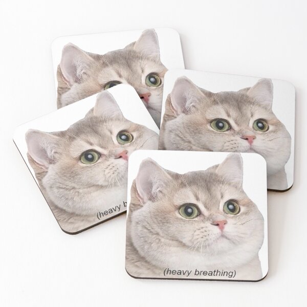 Item preview, Heavy Breathing Cat designed and sold by Meme Economy.