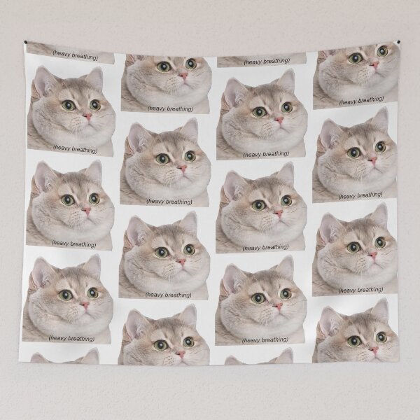 Item preview, Heavy Breathing Cat designed and sold by Meme Economy.