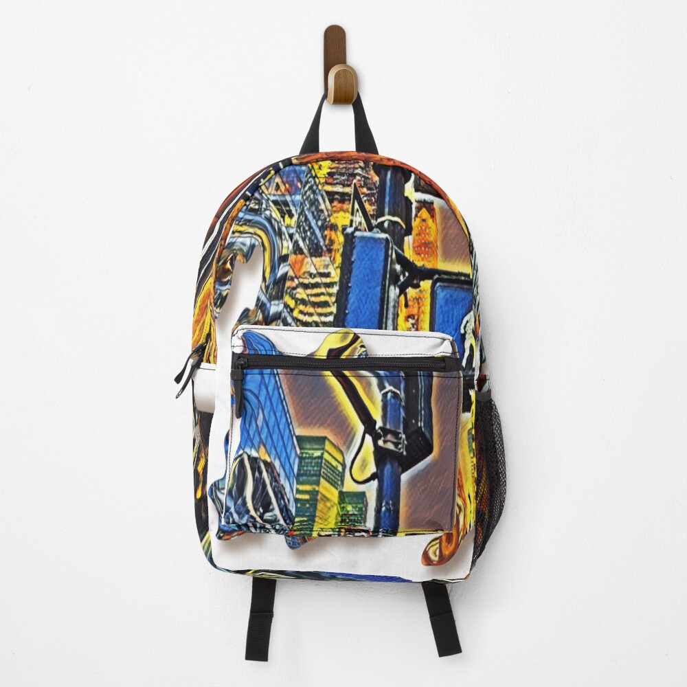 The melting avenue on a backpack