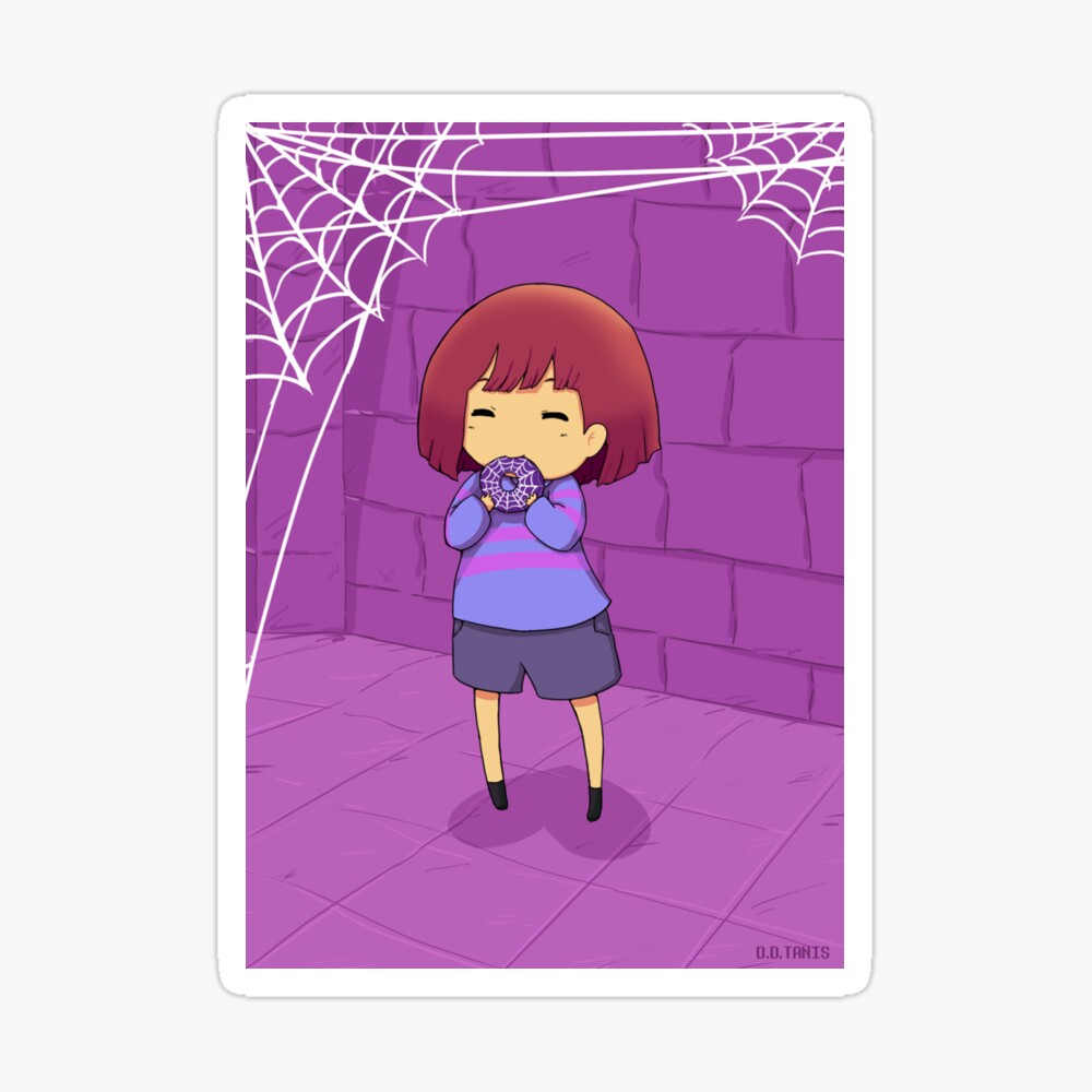 Frisk Spider Donut Poster By Darkdragontanis Redbubble