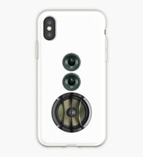 Massive Sound Bass Music Speaker Tee - White Cell Phone Cover iPhone Case