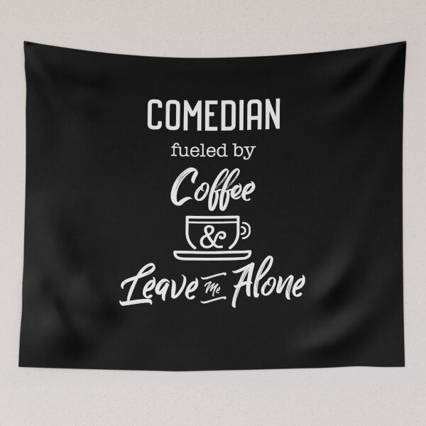 Item preview, Funny Comedian Fueled By coffee and Leave Me Alone, Gift Idea, Sarcastic Gag Gift, Funny, Dad Gift, Mom BFF, Professional designed and sold by frankiewillie.