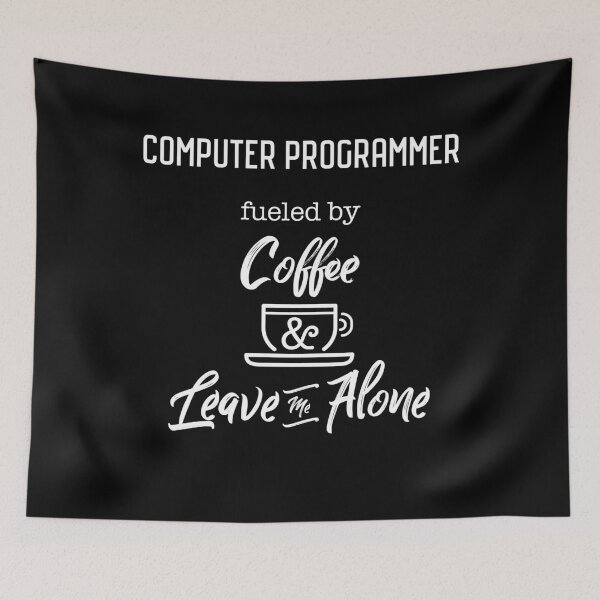 Item preview, Funny Computer Programmer Fueled By coffee and Leave Me Alone, Gift Idea, Sarcastic Gag Gift, Funny, Dad Gift, Mom BFF, Professional designed and sold by frankiewillie.