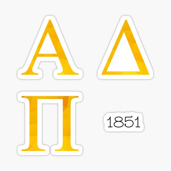 "Greek Letter Sticker Pack" Sticker by ivadedijer Redbubble